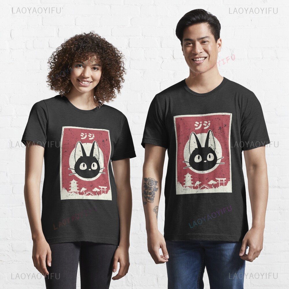 Kaus Gambar Kucing Hitam Kucin - Japanese Lifestyle Anime ulasan dan harga