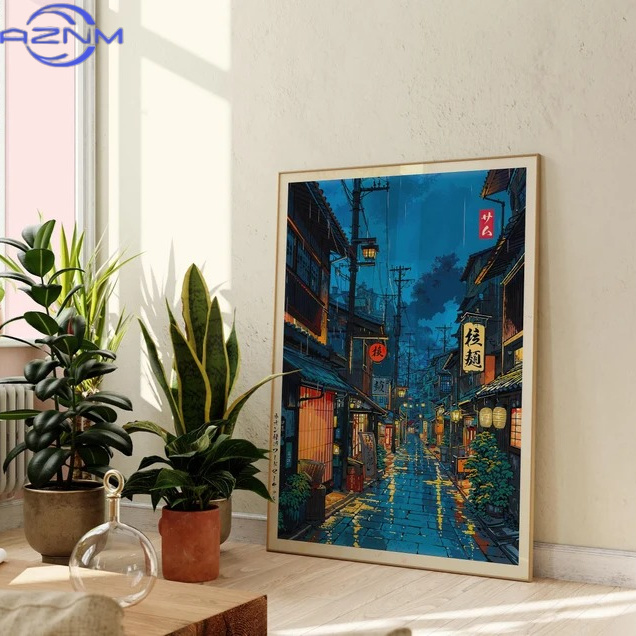 AZNM Poster Seni Dinding Adega - Japanese Lifestyle Anime ulasan dan harga